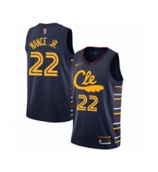 Women's Cleveland Cavaliers #22 Larry Nance Jr. Swingman Navy Basketball Jersey - 2019 20 City Edition