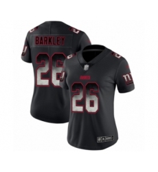 Women's New York Giants #26 Saquon Barkley Limited Black Smoke Fashion Football Jersey Women's New York Giants #26 Saquon Barkley Limited Black Smoke Fashion Football Jersey
