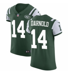 Men's Nike New York Jets #14 Sam Darnold Green Team Color Vapor Untouchable Elite Player NFL Jersey
