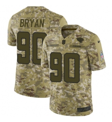 Men's Nike Jacksonville Jaguars #90 Taven Bryan Limited Camo 2018 Salute to Service NFL Jersey