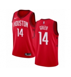 Men's Nike Houston Rockets #14 Gerald Green Red Swingman Jersey - Earned Edition