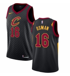 Youth Nike Cleveland Cavaliers #16 Cedi Osman Authentic Black NBA Jersey Statement Edition