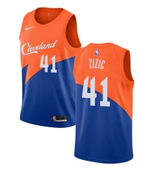 Women's Nike Cleveland Cavaliers #41 Ante Zizic Swingman Blue NBA Jersey - City Edition