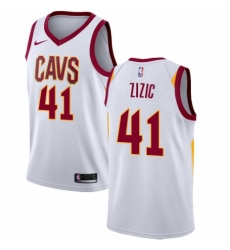 Women's Nike Cleveland Cavaliers #41 Ante Zizic Swingman White NBA Jersey - Association Edition