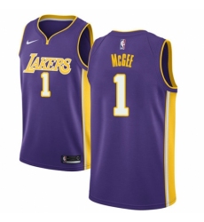 Women's Nike Los Angeles Lakers #1 JaVale McGee Authentic Purple NBA Jersey - Statement Edition