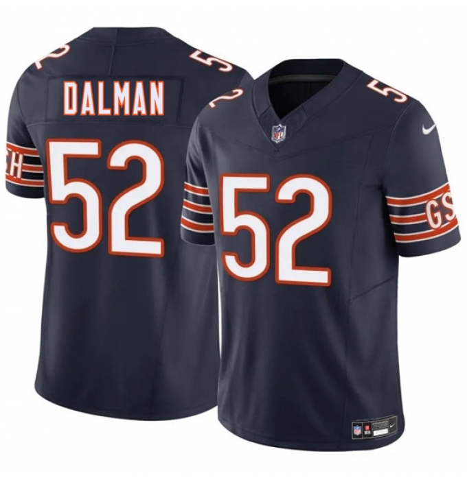 Men's Chicago Bears #52 Drew Dalman Navy 2025 F.U.S.E. Vapor Football Stitched Jersey