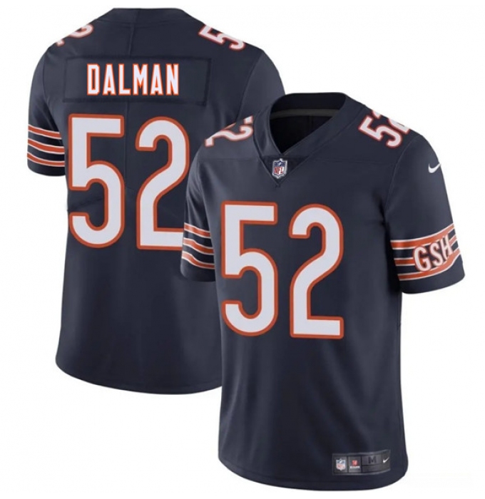 Men's Chicago Bears #52 Drew Dalman Navy 2025 Vapor Football Stitched Jersey