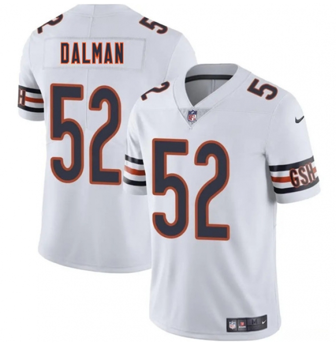 Men's Chicago Bears #52 Drew Dalman White 2025 Vapor Football Stitched Jersey