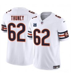 Men's Chicago Bears #62 Joe Thuney White 2025 F.U.S.E. With 1-Star C Vapor Untouchable Limited Stitched Football Jersey