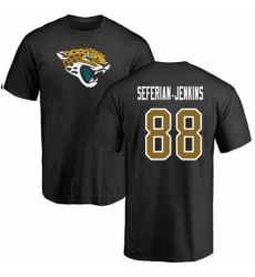 NFL Nike Jacksonville Jaguars #88 Austin Seferian-Jenkins Black Name & Number Logo T-Shirt