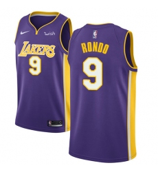 Youth Nike Los Angeles Lakers #9 Rajon Rondo Swingman Purple NBA Jersey - Statement Edition