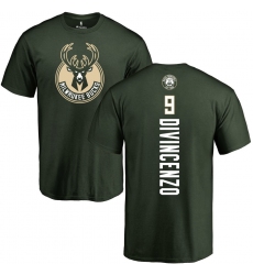 NBA Nike Milwaukee Bucks #9 Donte DiVincenzo Green Backer T-Shirt
