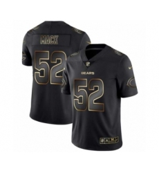 Men Chicago Bears #52 Khalil Mack Black Golden Edition 2019 Vapor Untouchable Limited Jersey