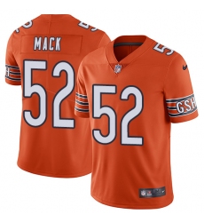 Men's Nike Chicago Bears #52 Khalil Mack Orange Alternate Vapor Untouchable Limited Player NFL Jersey