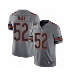 Youth Chicago Bears #52 Khalil Mack Limited Silver Inverted Legend Football Jersey