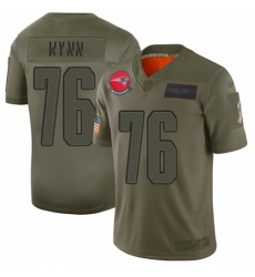 Youth New England Patriots #76 Isaiah Wynn Limited Camo 2019 Salute to Service Football Jersey