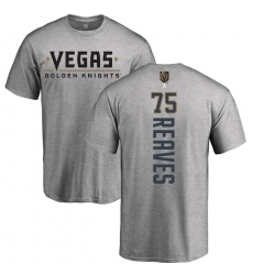 NHL Adidas Vegas Golden Knights #75 Ryan Reaves Gray Backer T-Shirt