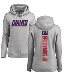 NFL Women's Nike New York Giants #99 Mario Edwards Jr Ash Backer Pullover Hoodie