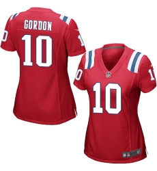 Women's Nike New England Patriots #10 Josh Gordon Game Red Alternate NFL Jersey