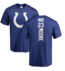 NFL Nike Indianapolis Colts #23 Kenny Moore Royal Blue Backer T-Shirt