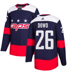 Youth Adidas Washington Capitals #26 Nic Dowd Authentic Navy Blue 2018 Stadium Series NHL Jersey