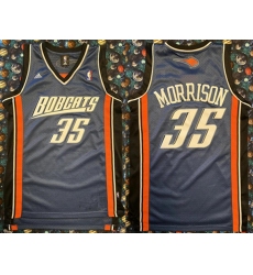 Men's Charlotte Hornets #35 Adam Morrison Navy Stitched Basketball Jersey