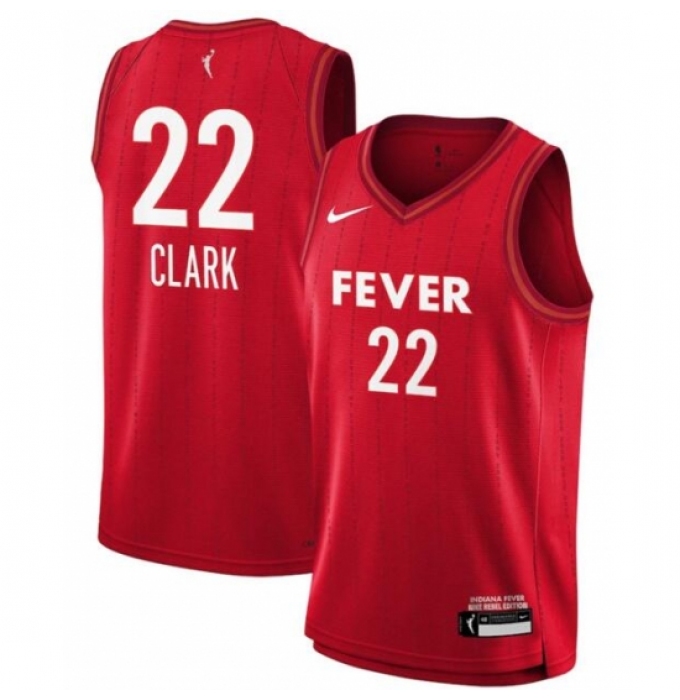 Women Indiana Fever Caitlin Clark #22 Red Stitched Basketball WNBA Jersey