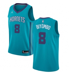 Youth Nike Jordan Charlotte Hornets #8 Bismack Biyombo Swingman Teal NBA Jersey - Icon Edition