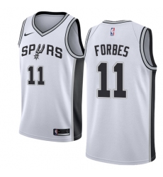 Women's Nike San Antonio Spurs #11 Bryn Forbes Swingman White NBA Jersey - Association Edition