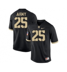 Army Black Knights 25 Connor Slomka Black College Football Jersey