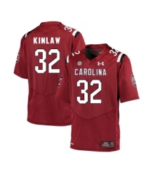 South Carolina Gamecocks 32 Caleb Kinlaw Red College Football Jersey
