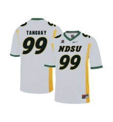 North Dakota State Bison 99 Nate Tanguay White College Football Jersey