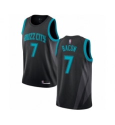 Youth Jordan Charlotte Hornets #7 Dwayne Bacon Swingman Black Basketball Jersey - 2018 19 City Edition