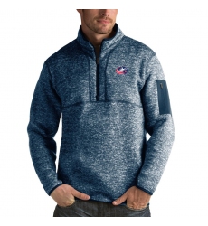 Men's Columbus Blue Jackets Antigua Fortune Quarter-Zip Pullover Jacket Royal