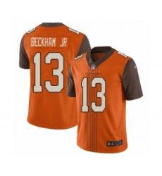 Men's Cleveland Browns #13 Odell Beckham Jr. Limited Orange City Edition Football Jersey