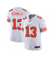 Men's Cleveland Browns #13 Odell Beckham Jr. White Team Logo Cool Edition Jersey