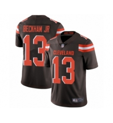 Men's Odell Beckham Jr. Limited Brown Nike Jersey NFL Cleveland Browns #13 Home Vapor Untouchable