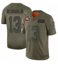 Women's Cleveland Browns #13 Odell Beckham Jr. Limited Camo 2019 Salute to Service Football Jersey