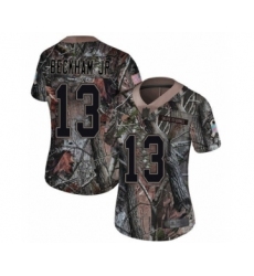 Women's Odell Beckham Jr. Limited Camo Nike Jersey NFL Cleveland Browns #13 Rush Realtree