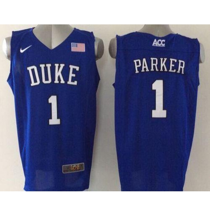 Blue Devils #1 Jabari Parker Blue Basketball Elite Stitched NCAA Jersey