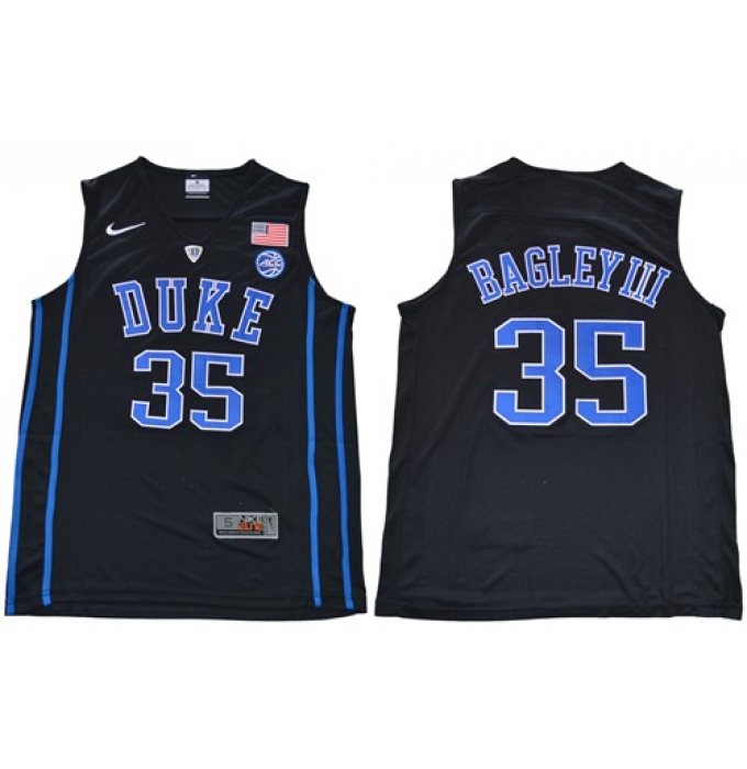 Duke Blue Devils #35 Marvin Bagley III Black Basketball Elite Stitched NCAA Jersey