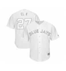 Men's Toronto Blue Jays #27 Vladimir Guerrero Jr. El K  Authentic White 2019 Players Weekend Baseball Jersey