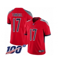 Youth Tennessee Titans #17 Ryan Tannehill Limited Red Inverted Legend 100th Season Football Jersey