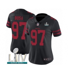 Women's San Francisco 49ers #97 Nick Bosa Black Vapor Untouchable Limited Player Super Bowl LIV Bound Football Jersey