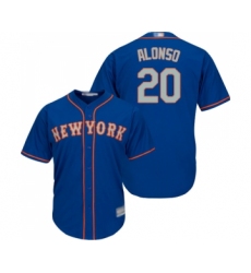 Youth New York Mets #20 Pete Alonso Authentic Royal Blue Alternate Road Cool Base Baseball Jersey