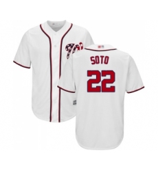 Men's Washington Nationals #22 Juan Soto Replica White Home Cool Base Baseball Jersey