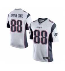 Men's New England Patriots #88 Austin Seferian-Jenkins Game White Football Jersey