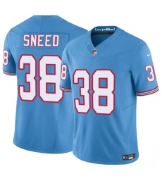 Youth Tennessee Titans #38 L'Jarius Sneed Blue 2024 F.U.S.E. Throwback Vapor Limited Football Stitched Jersey