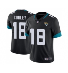Youth Jacksonville Jaguars #18 Chris Conley Black Team Color Vapor Untouchable Limited Player Football Jersey