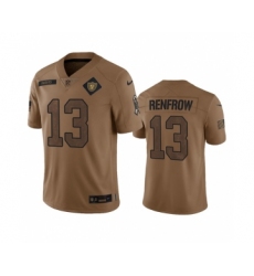 Men's Nike Las Vegas Raiders #13 Hunter Renfrow 2023 Brown Salute To Service Limited Football Stitched Jersey